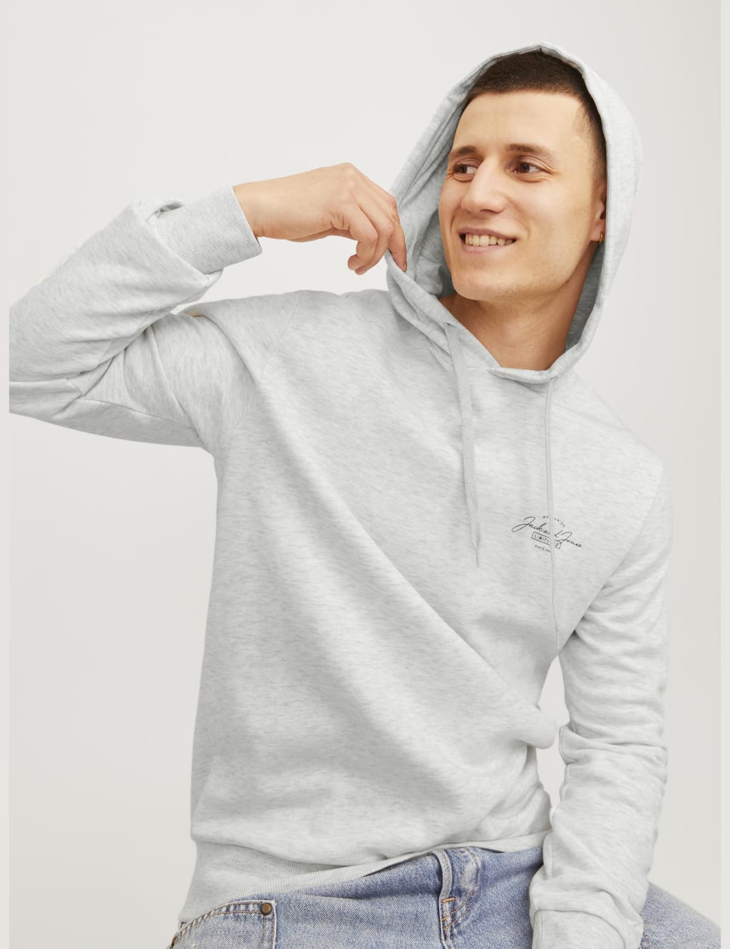 Cotton Blend Hoodie JACK JONES M S