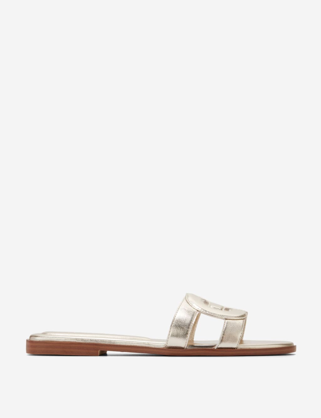 Flat leather sliders deals