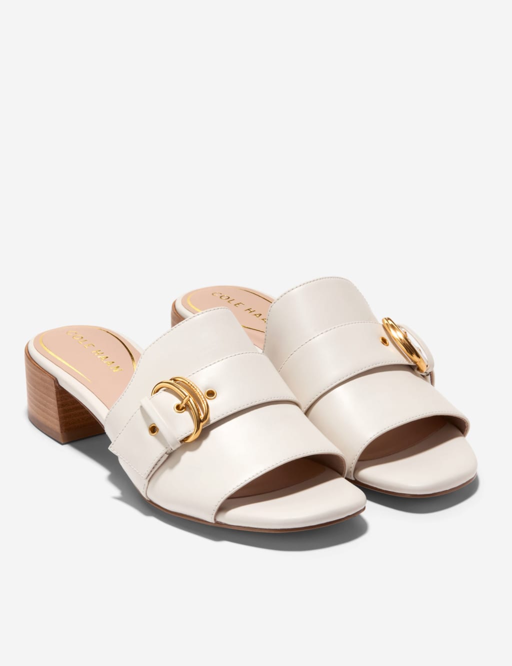 Crosby Leather Block Heel Mules Cole Haan M S