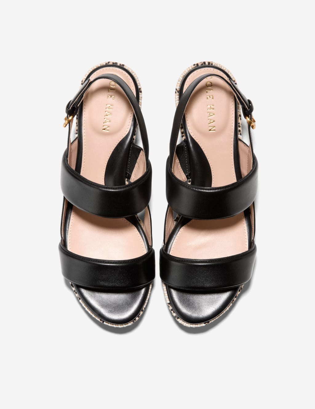 Leather Ankle Strap Wedge Sandals Cole Haan M S