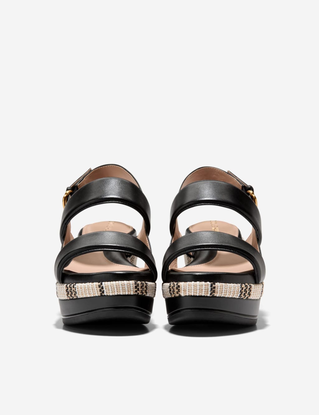 Leather Ankle Strap Wedge Sandals Cole Haan M S