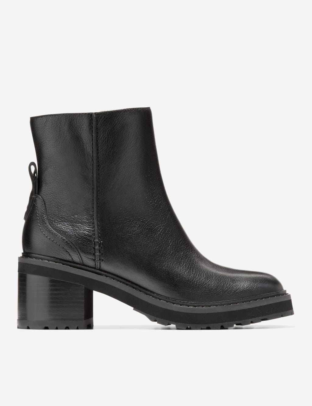 Leather Flat Round Toe Ankle Boots Cole Haan M S