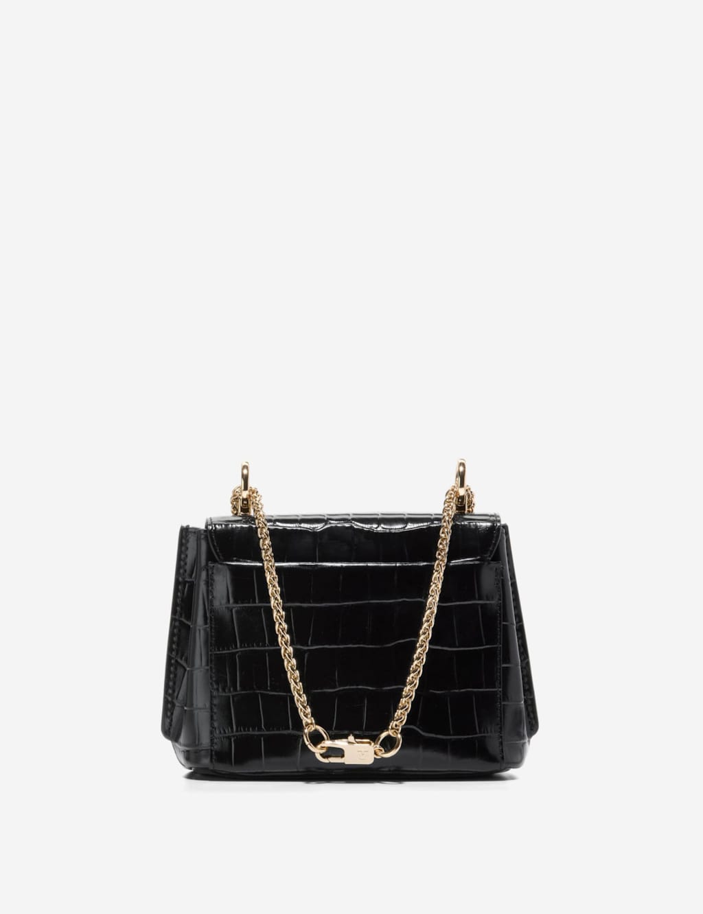 Cole haan hinge lock leather crossbody bag top