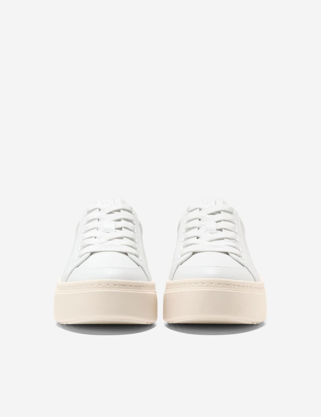 Leather Lace Up Platform Trainers 3 of 6