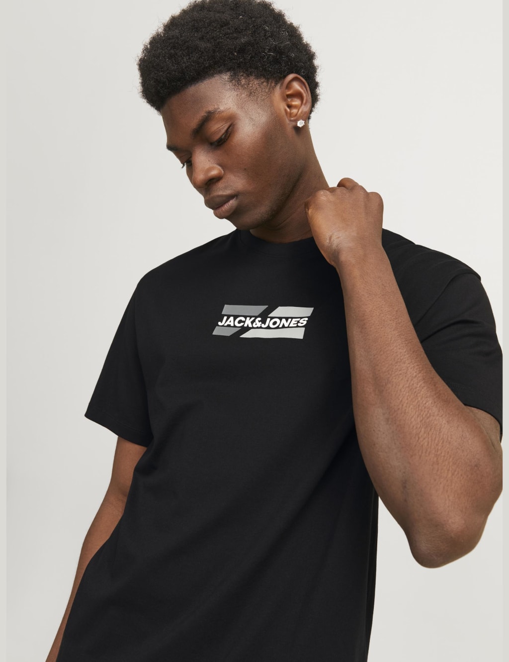 Pure Cotton Logo Graphic Crew Neck T-Shirt 5 of 7