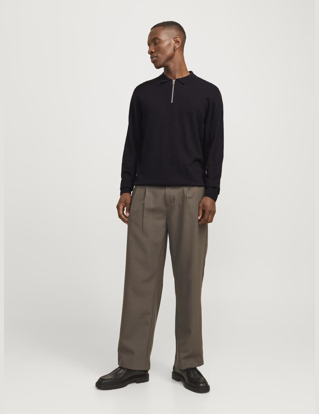 Cotton Rich Half Zip Knitted Jumper 4 of 7