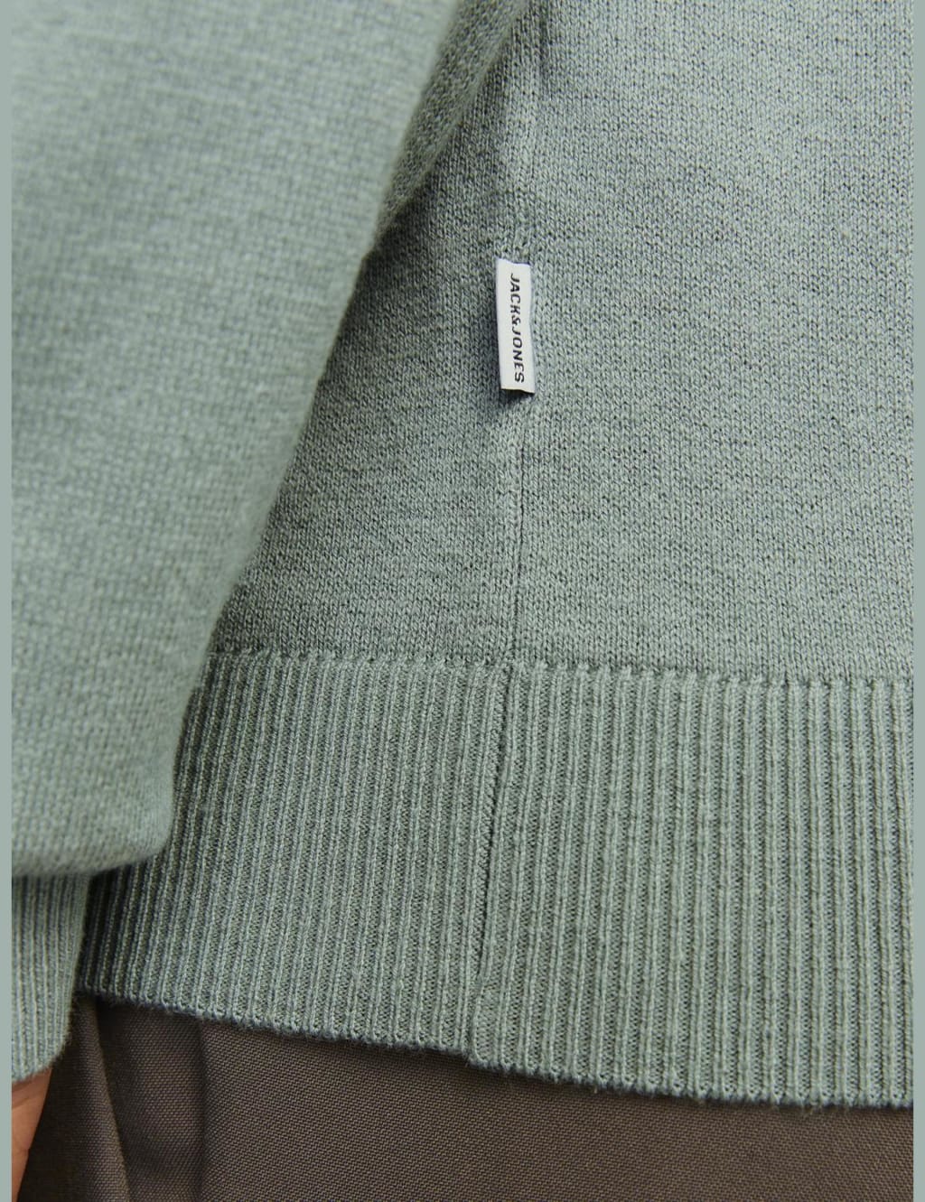 Cotton Rich Funnel Neck Half Zip Jumper 7 of 9