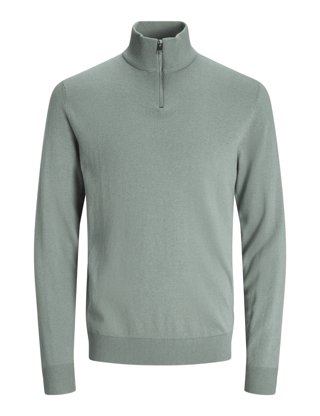 Cotton Rich Funnel Neck Half Zip Jumper 2 of 9