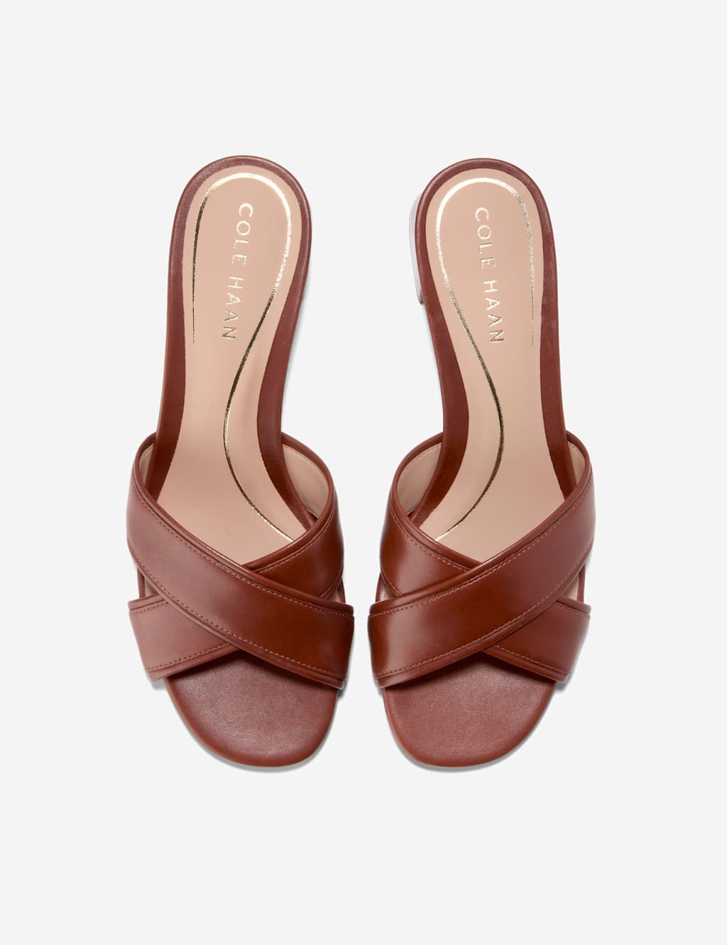 Leather Block Heel Open Toe Sandals 5 of 7