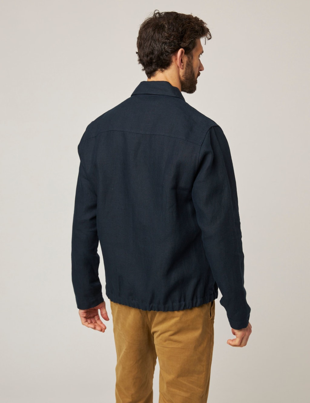 Pure Linen Bomber Jacket 4 of 7