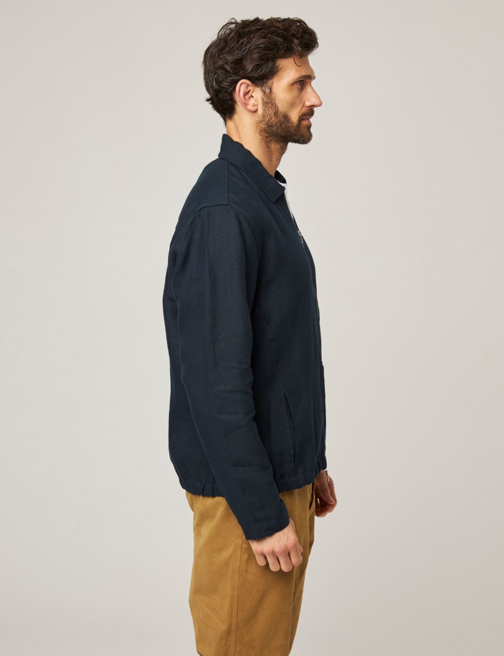 Pure Linen Bomber Jacket 5 of 7
