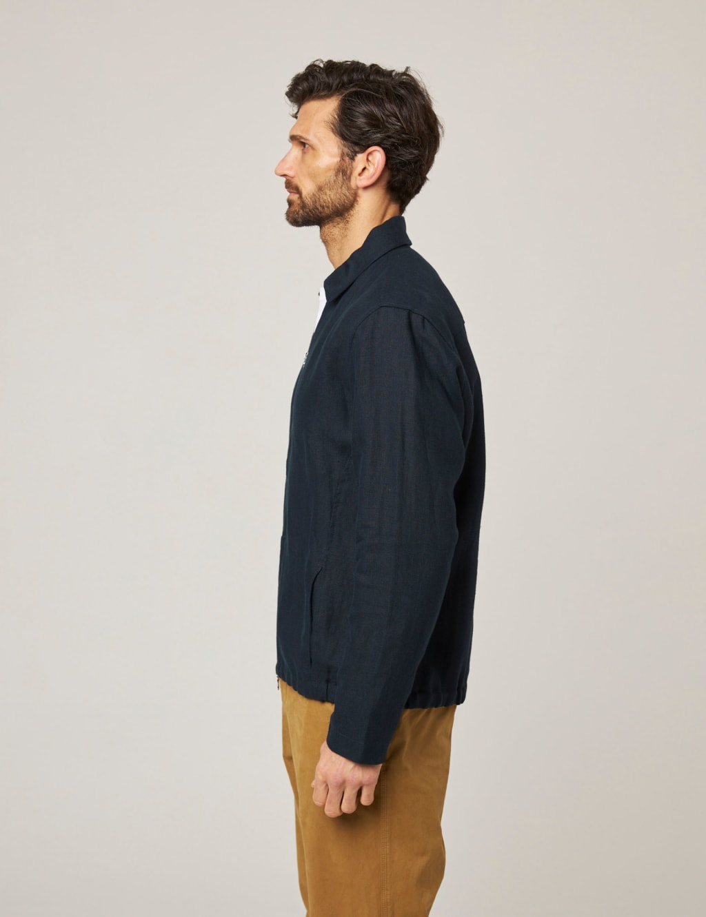 Pure Linen Bomber Jacket 6 of 7