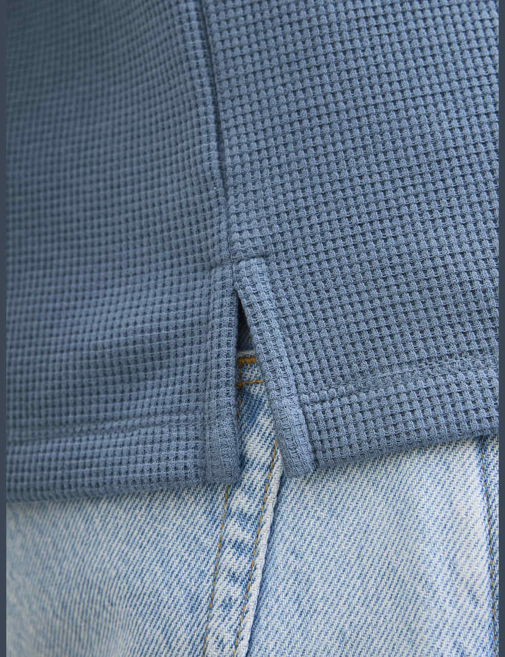 Cotton Blend Waffle Textured Polo Shirt 6 of 7