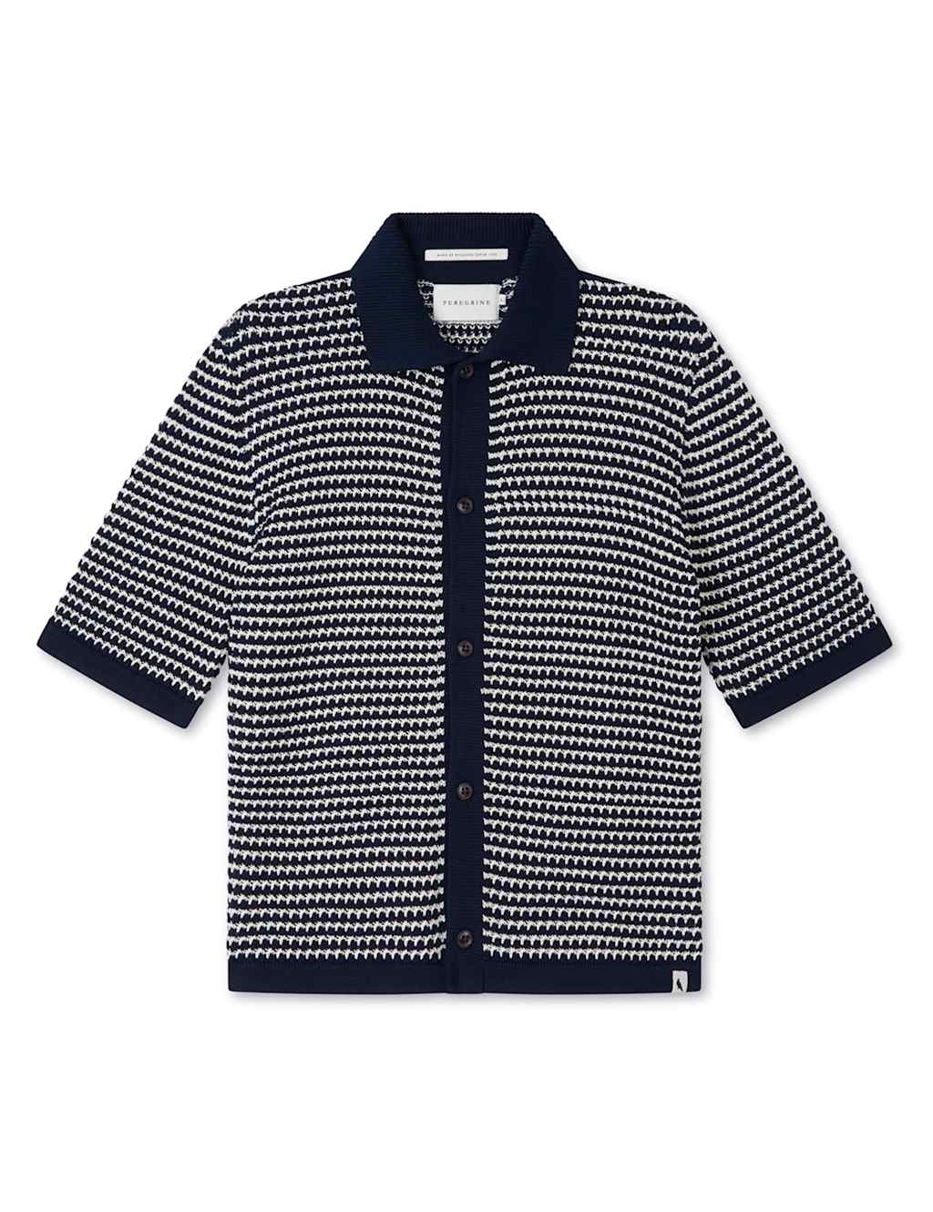 Pure Cotton Crochet Knitted Polo Shirt 2 of 6
