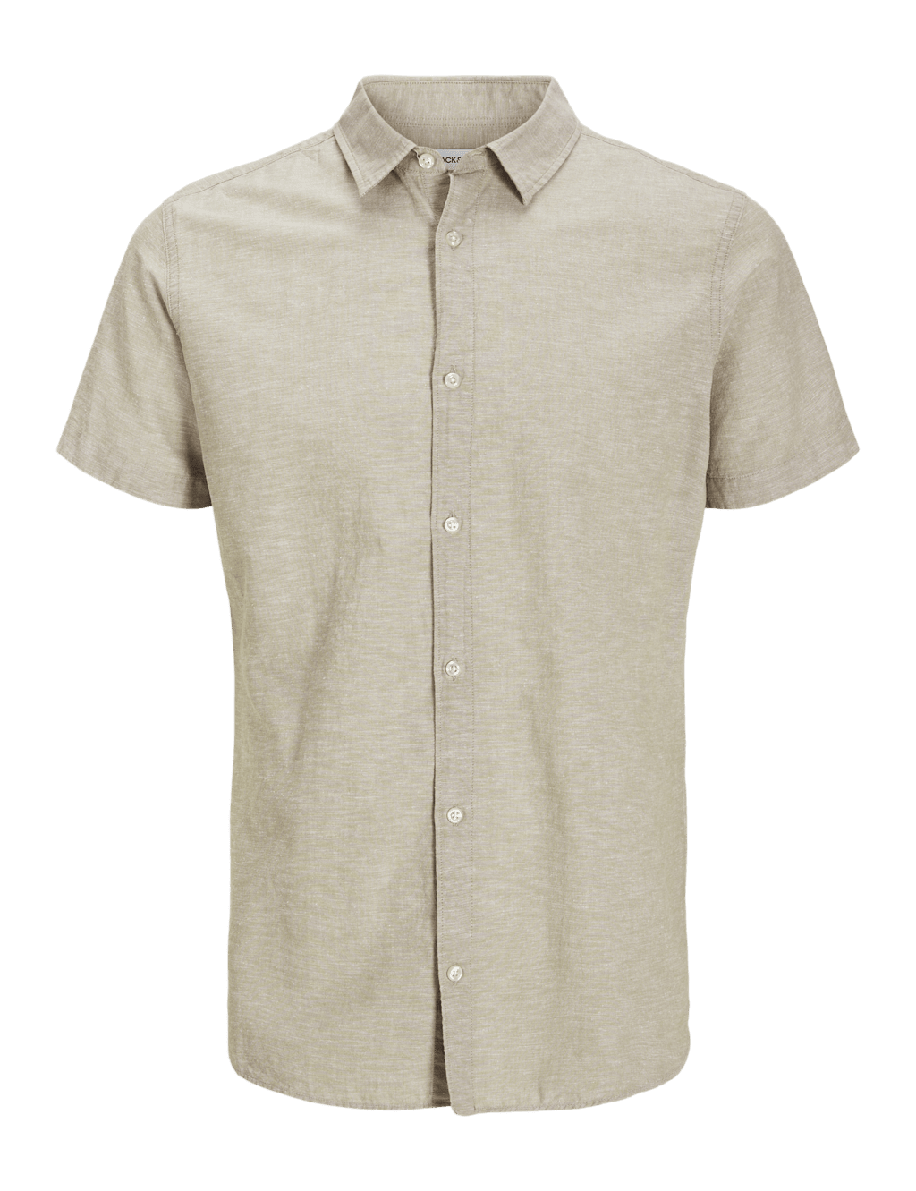Slim Fit Linen Blend Oxford Shirt 2 of 8