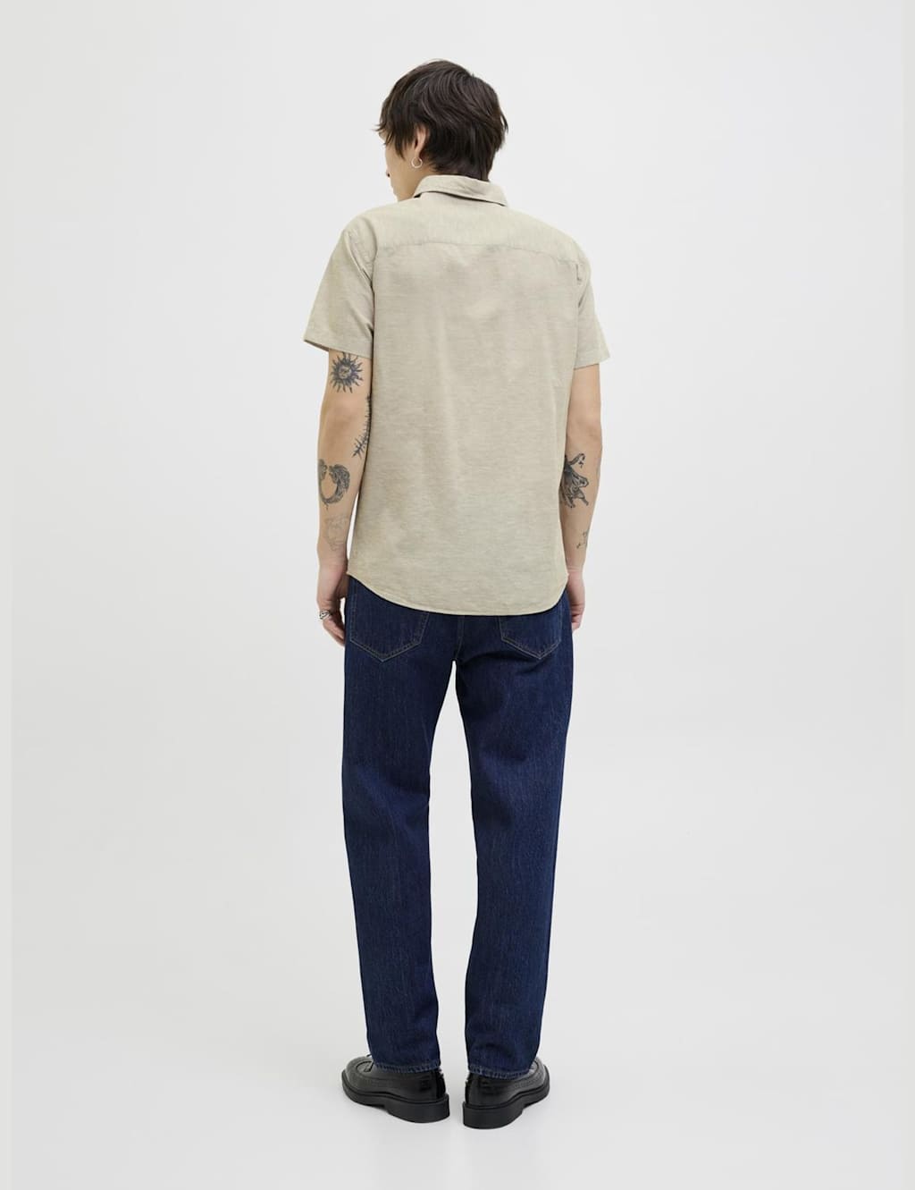Slim Fit Linen Blend Oxford Shirt 5 of 8