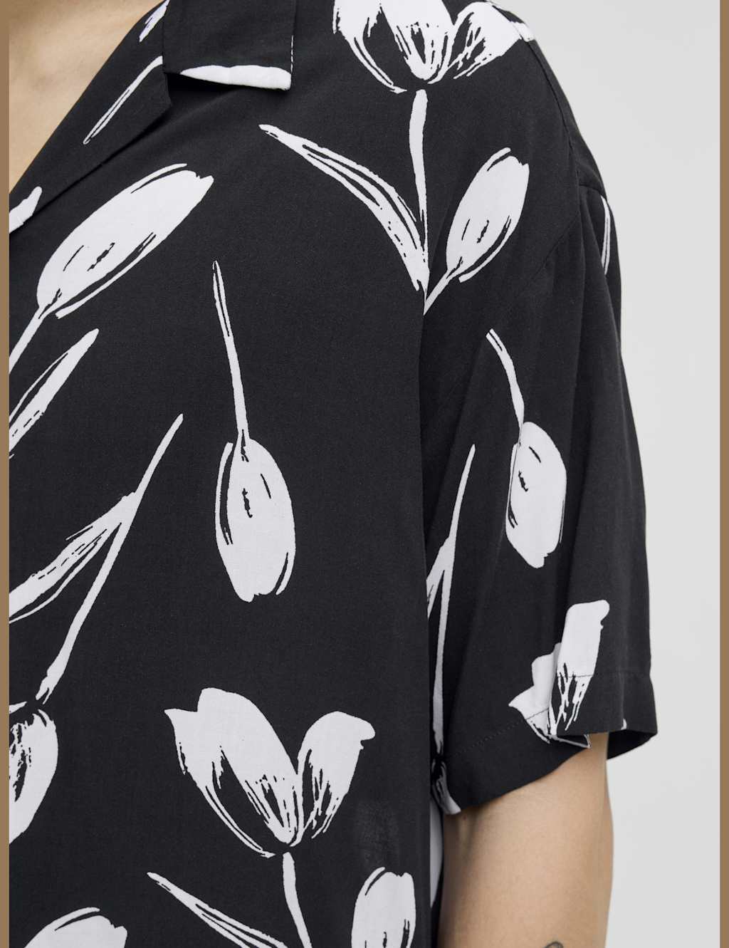 Floral Cuban Collar Shirt 8 of 8