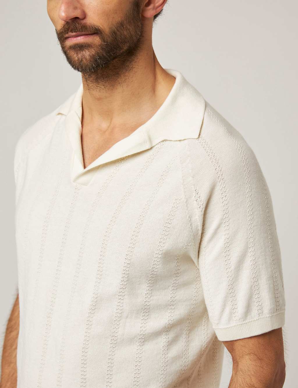 Pure Cotton Textured Polo Shirt 5 of 5