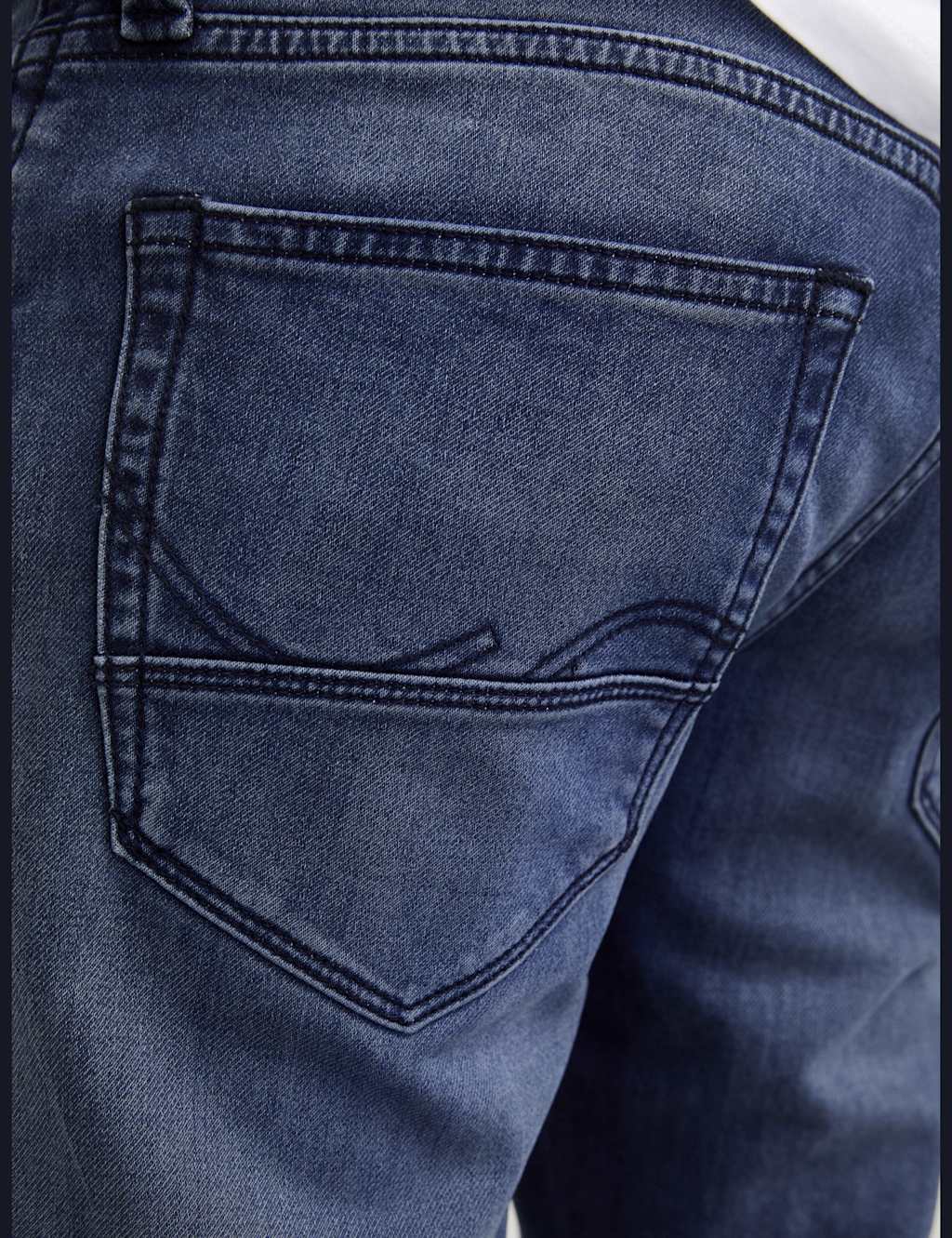 Tapered Fit Cotton Blend 5 Pocket Jeans 9 of 9