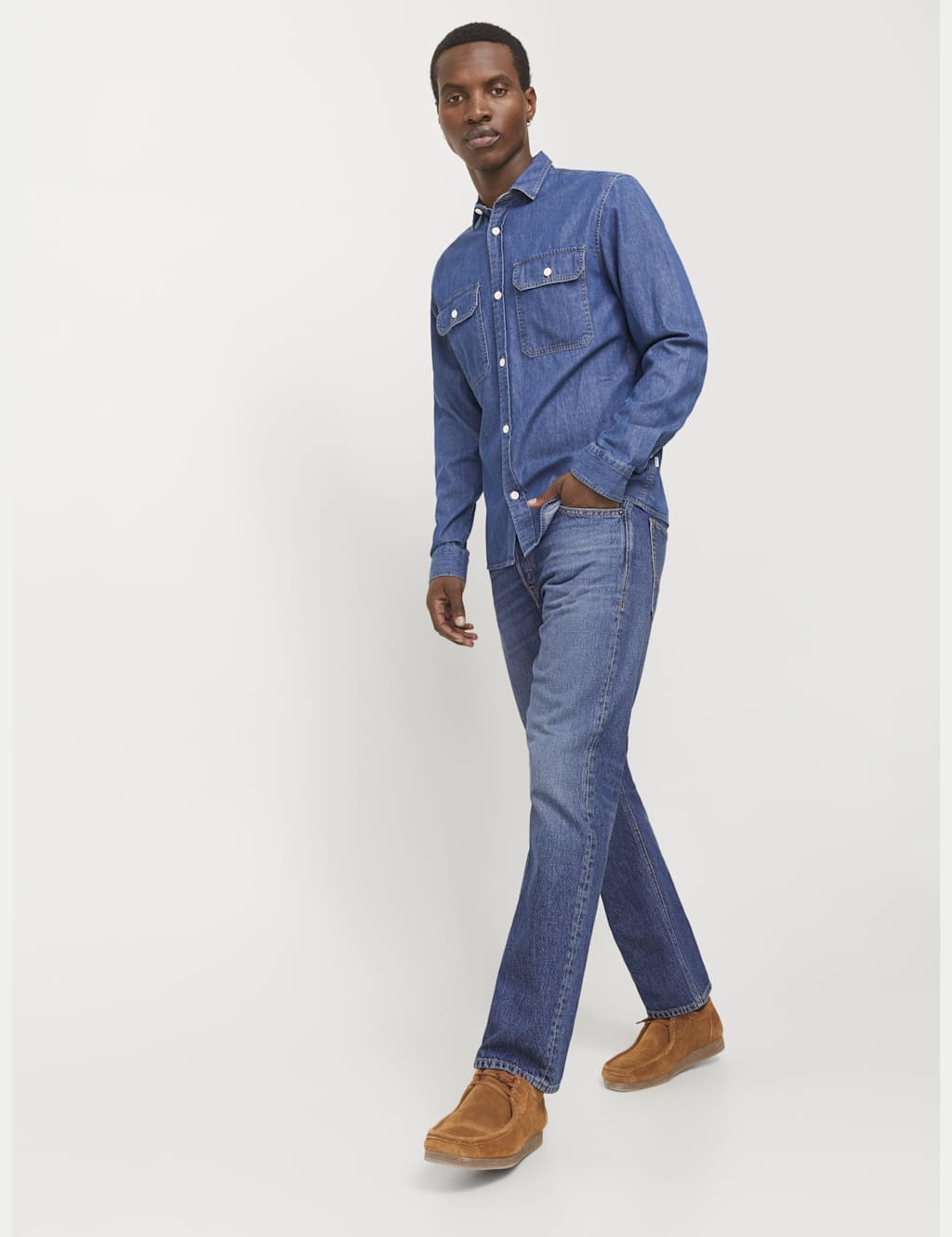 Pure Cotton Relaxed Fit 5 Pocket Jeans 7 of 9