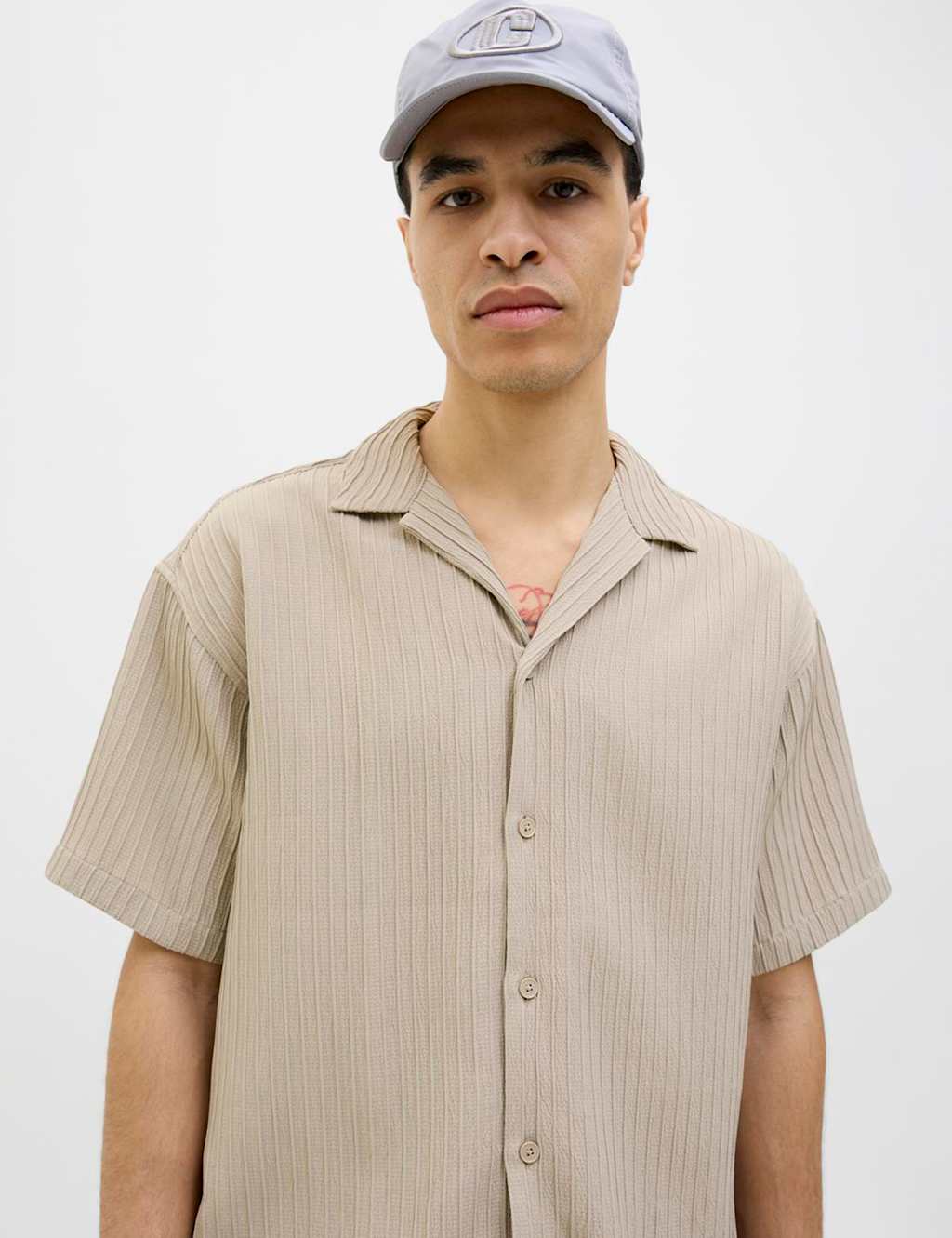 Waffle Textured Shirt And Shorts Set 3 of 5