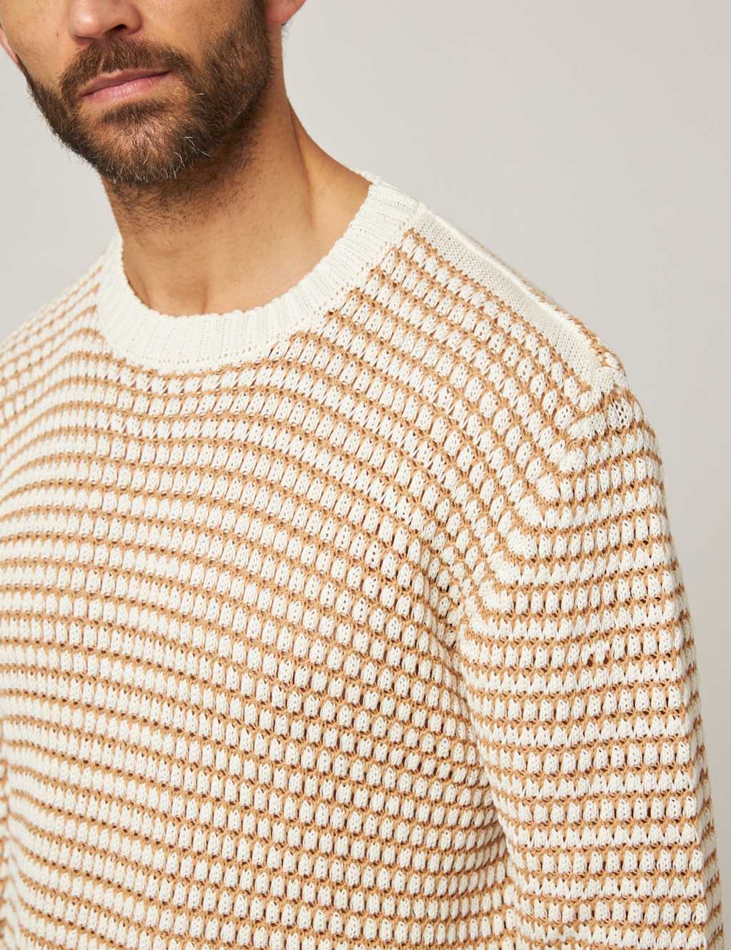 Pure Cotton Crew Neck Jumper 5 of 5