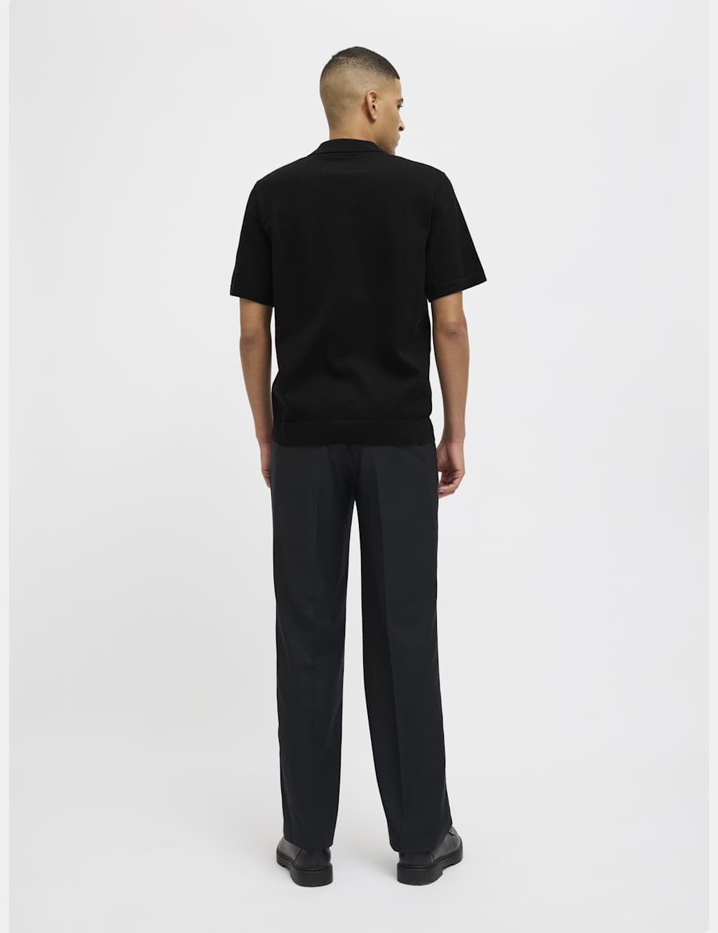 Pure Cotton Zip Up Knitted Polo Shirt 4 of 7