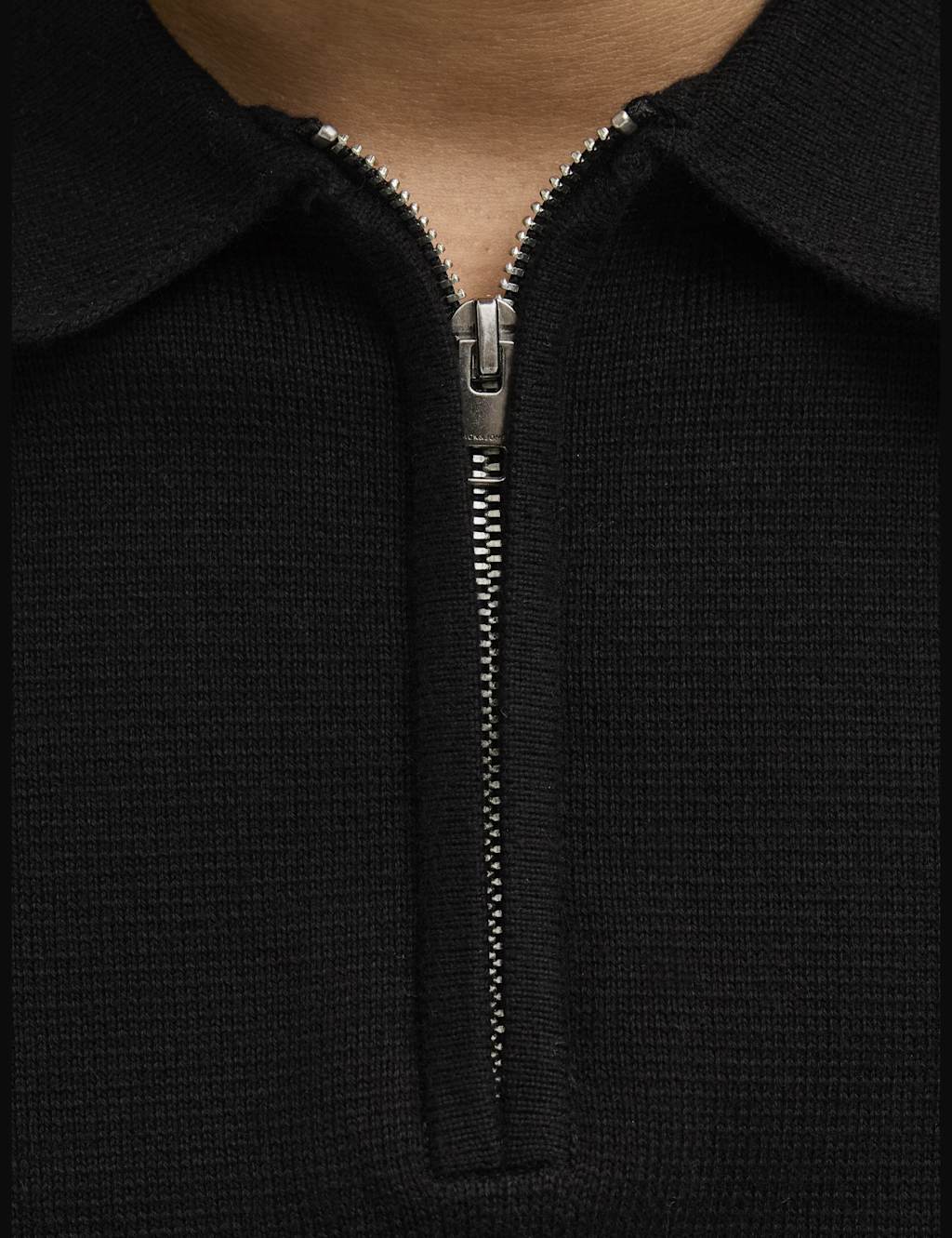 Pure Cotton Zip Up Knitted Polo Shirt 7 of 7