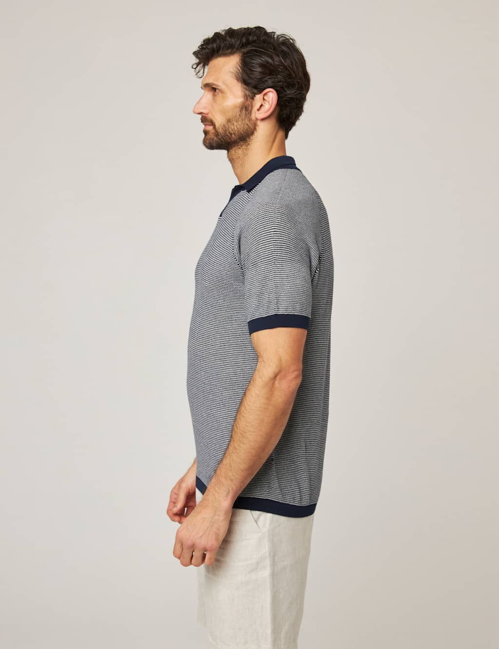 Pure Cotton Textured Polo Shirt 5 of 6