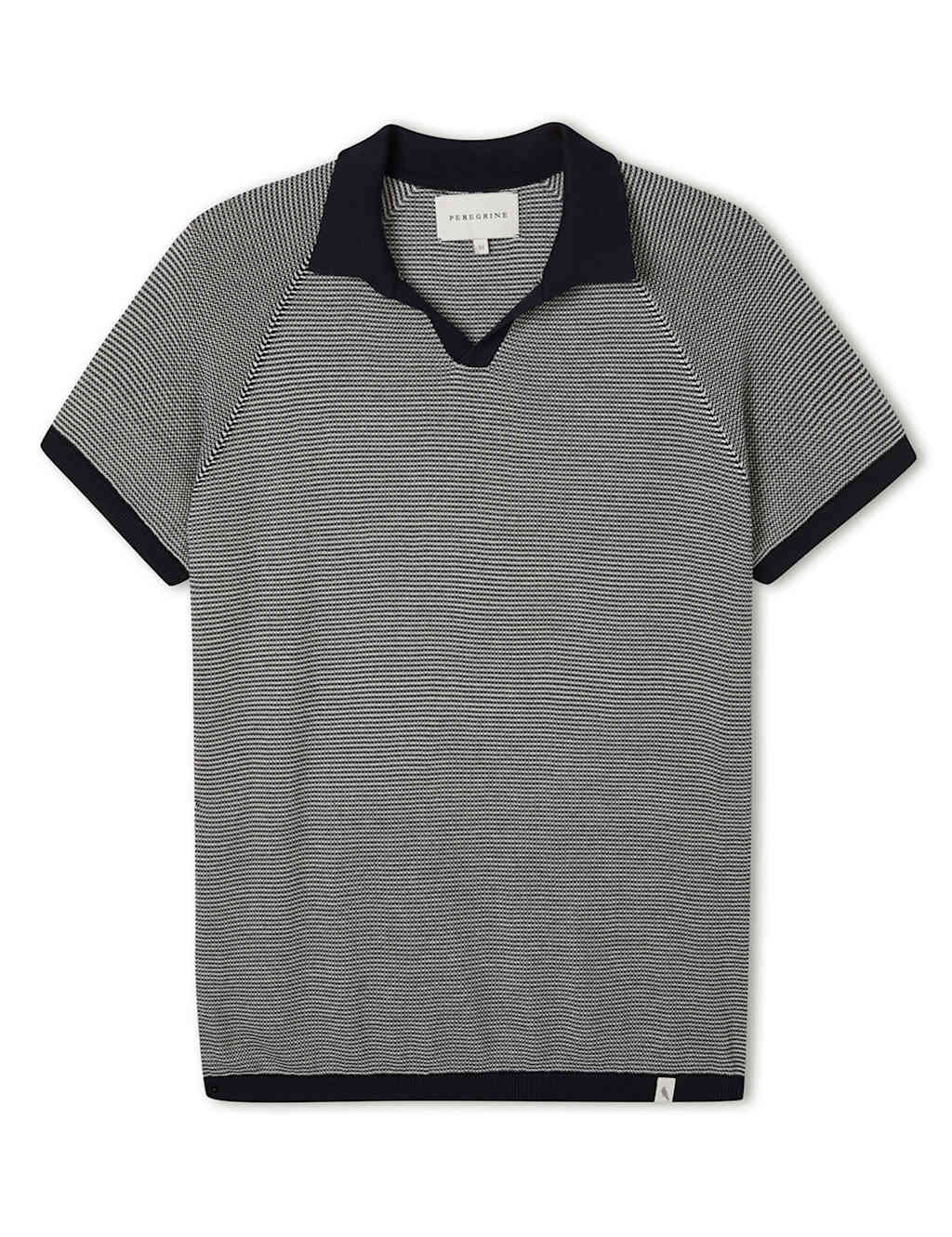 Pure Cotton Textured Polo Shirt 2 of 6