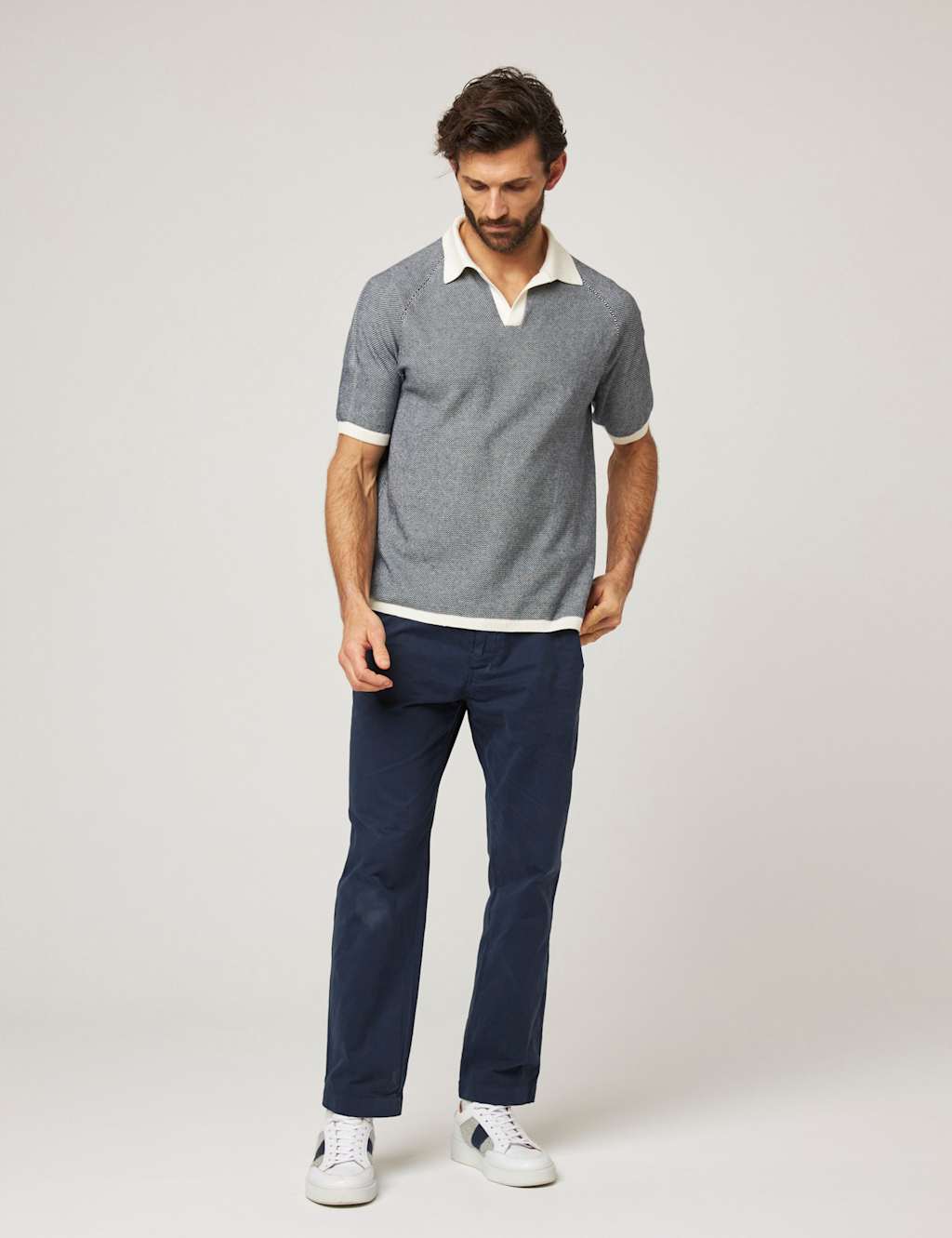 Pure Cotton Textured Polo Shirt 3 of 6