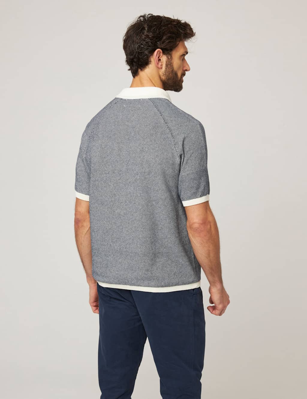 Pure Cotton Textured Polo Shirt 4 of 6