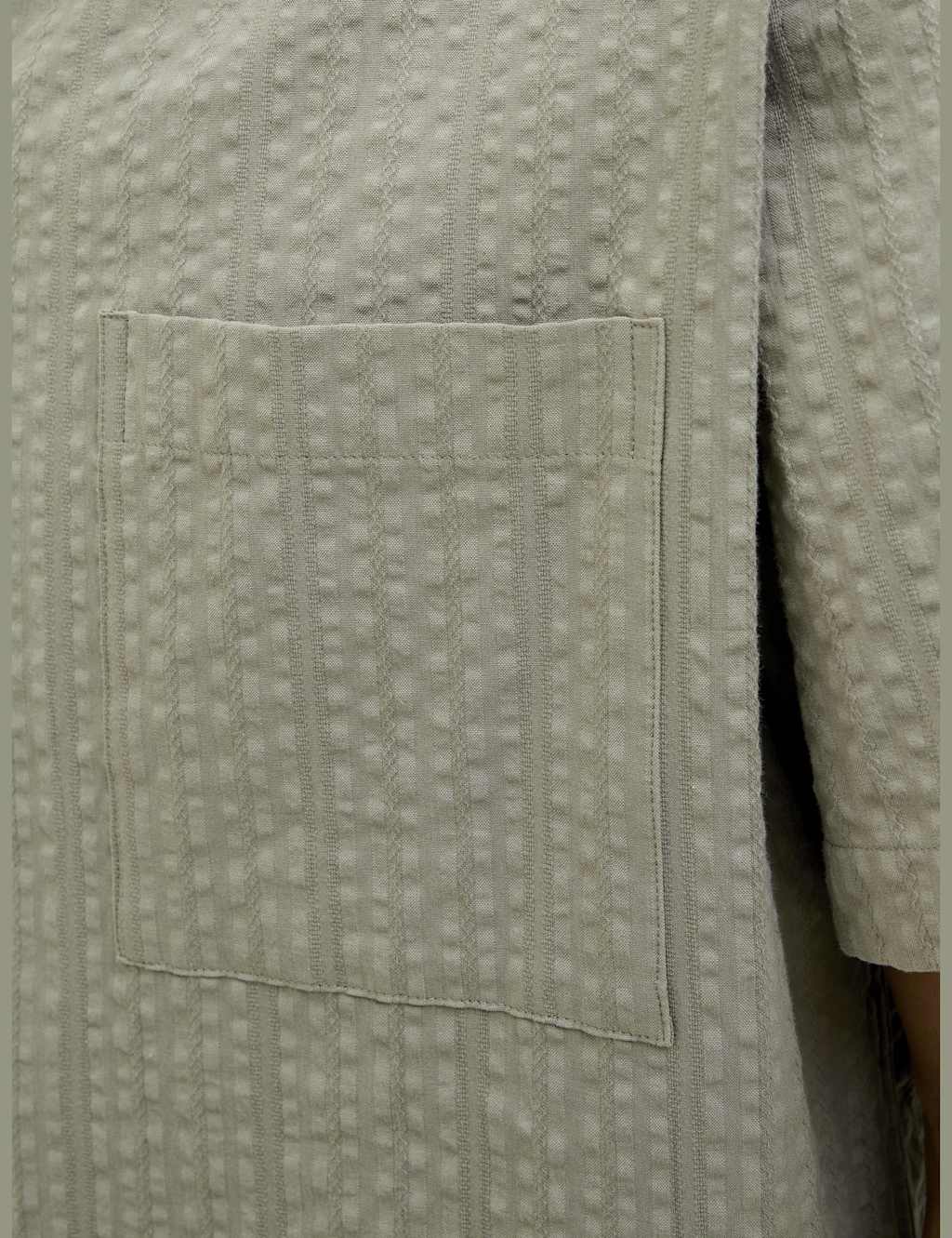Pure Cotton Seersucker Textured Shirt 6 of 7