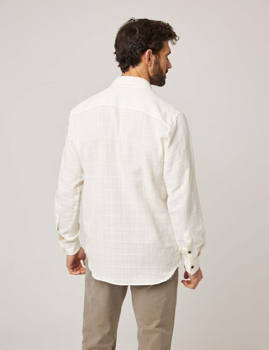 Pure Cotton Textured Flannel Shirt 4 of 6