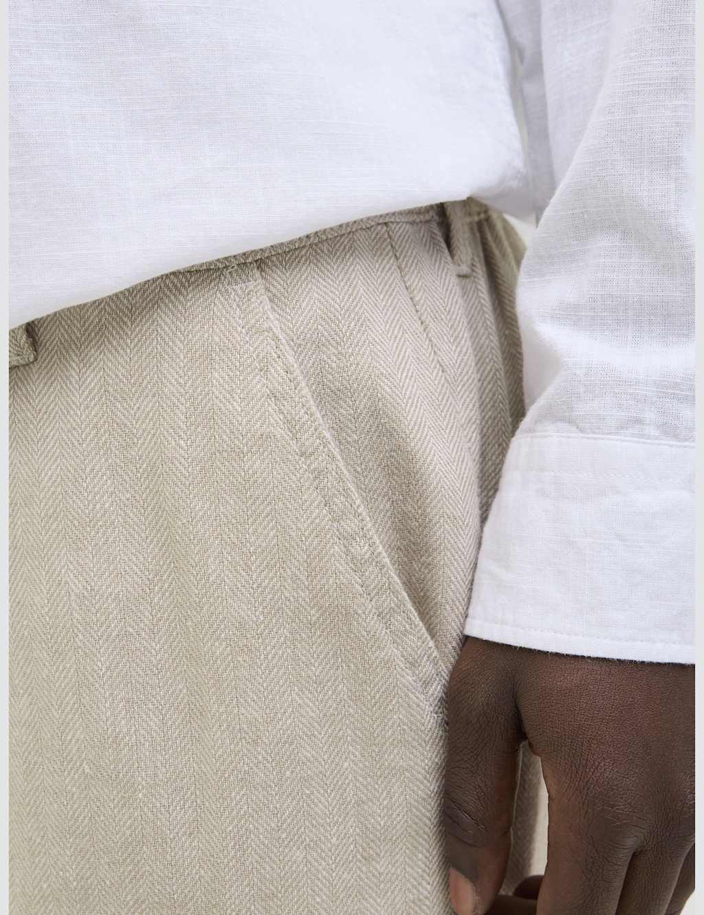 Loose Fit Linen Rich Chinos 7 of 8