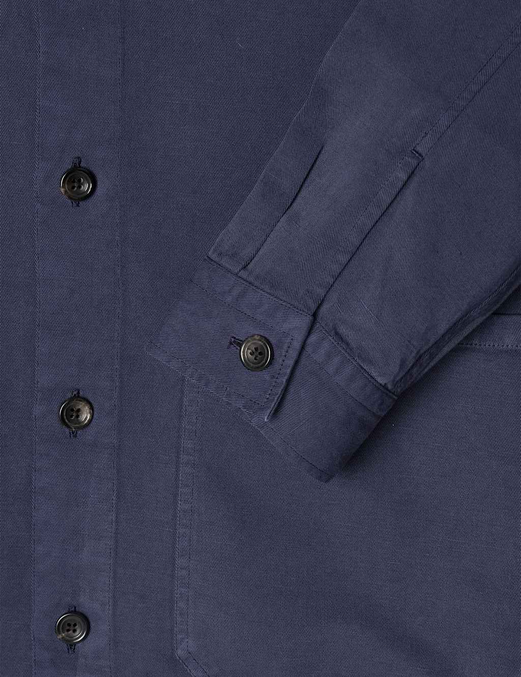 Linen Blend Utility Overshirt 3 of 3