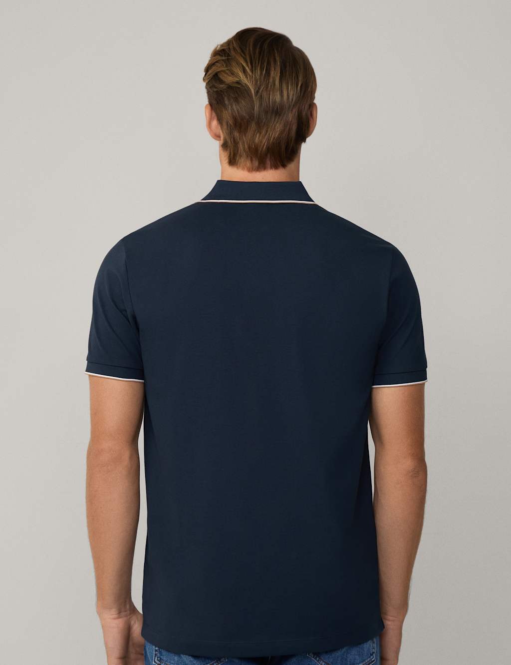 Cotton Rich Tipped Polo Shirt 4 of 5