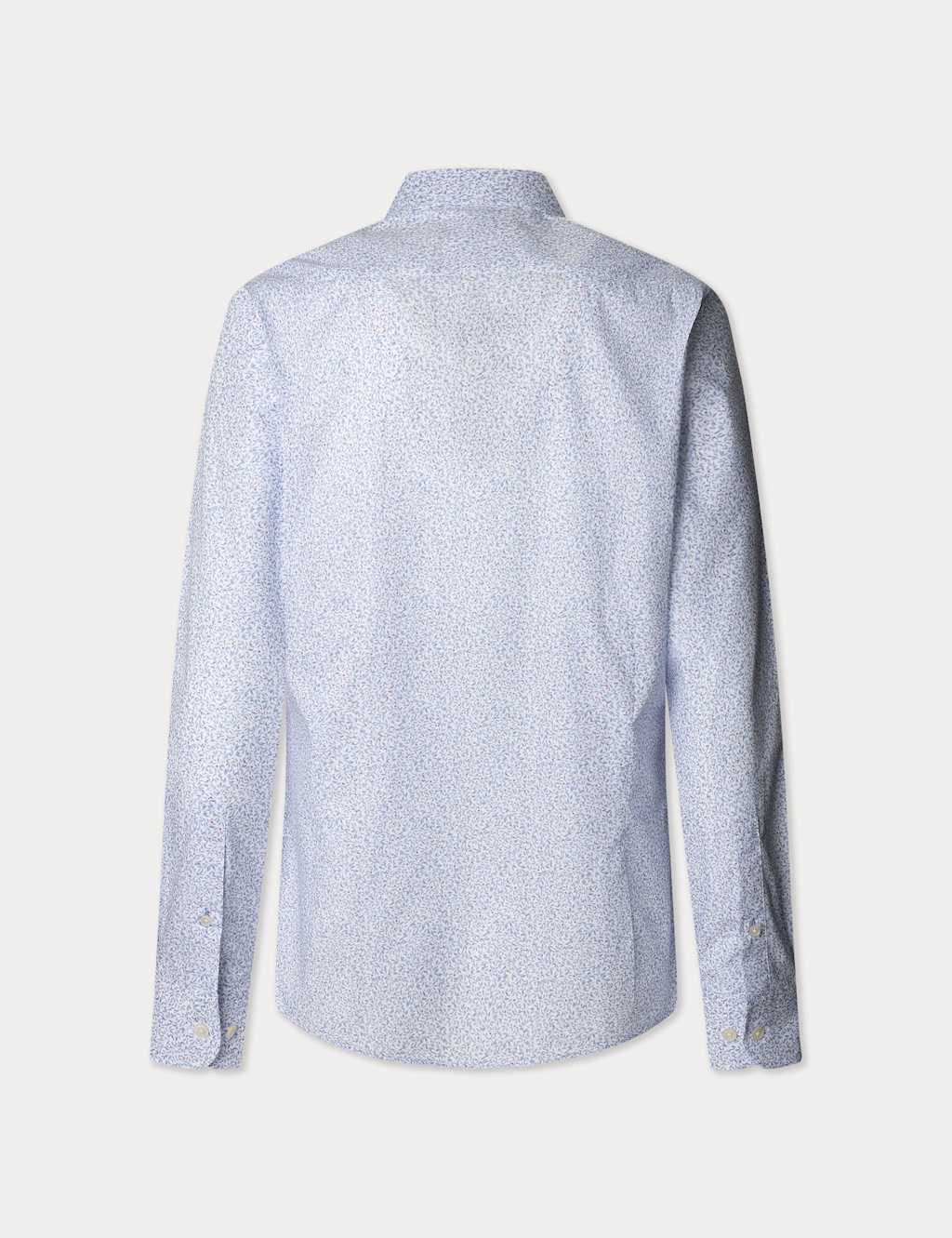 Regular Fit Pure Cotton Leaf Print Shirt 2 of 2