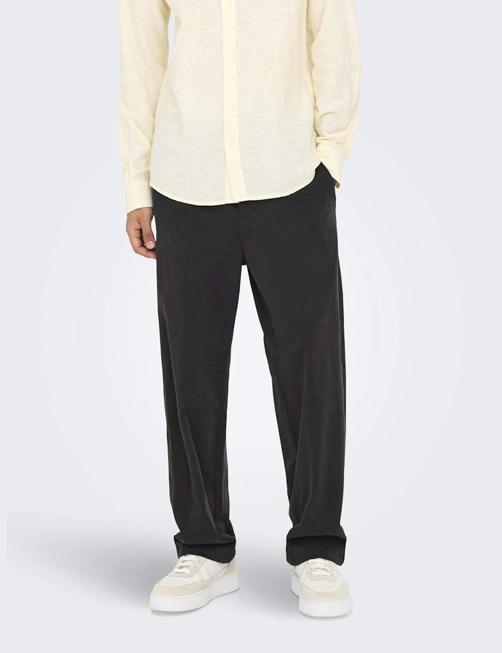 Loose Fit Lightweight Drawstring Trousers 3 of 6