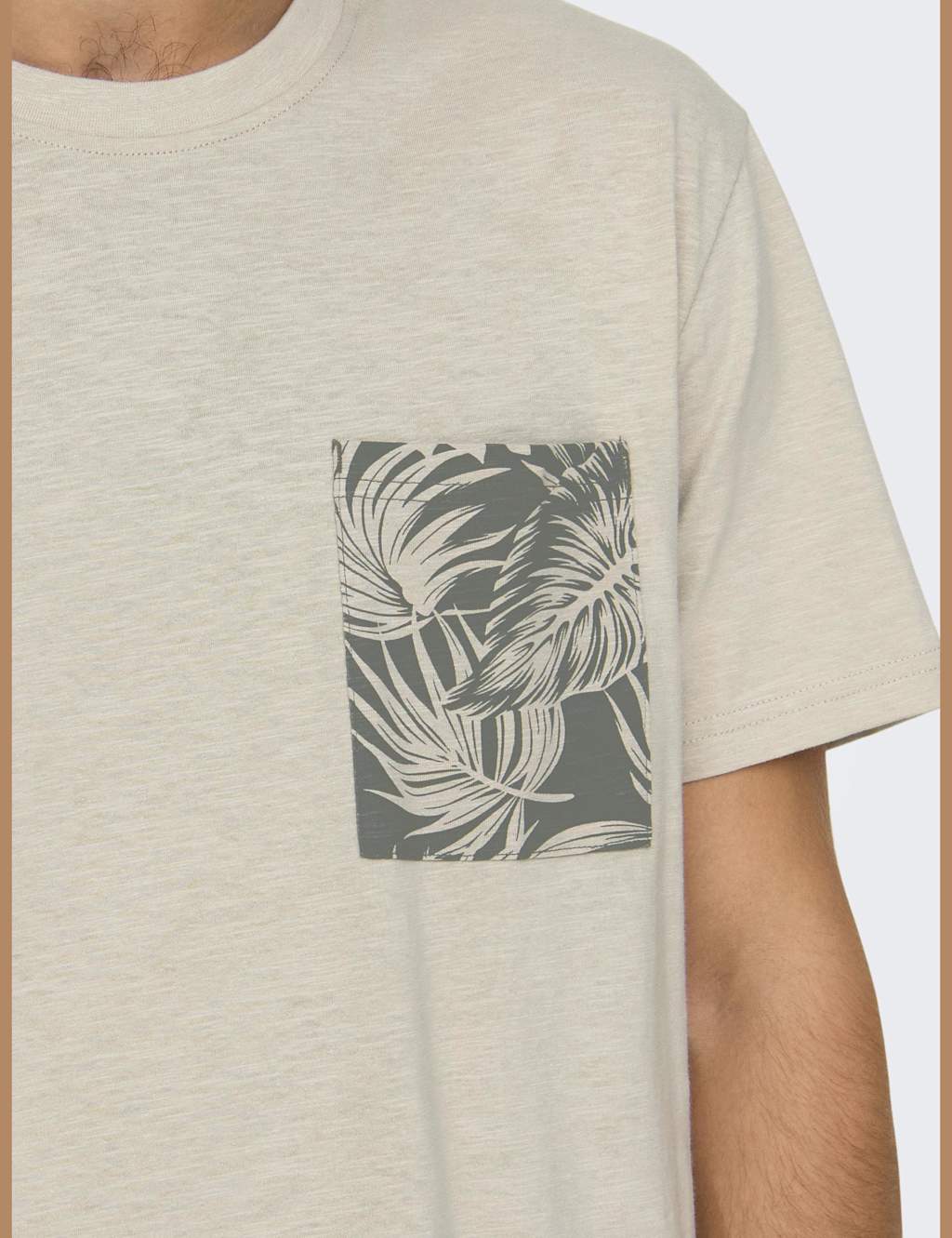 Pure Cotton Leaf Print T-Shirt 6 of 6
