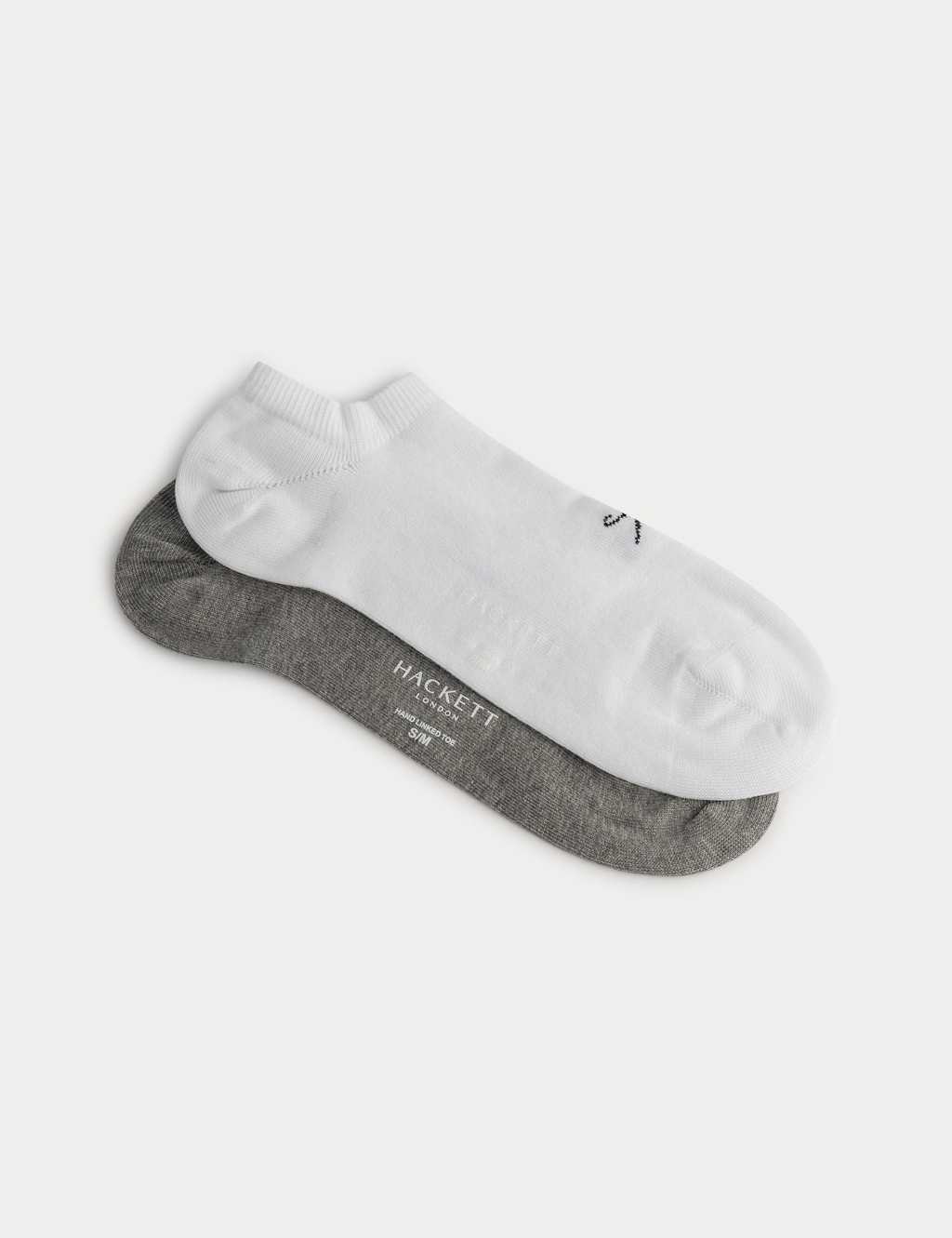 2pk Cotton Rich Trainer Socks 1 of 4
