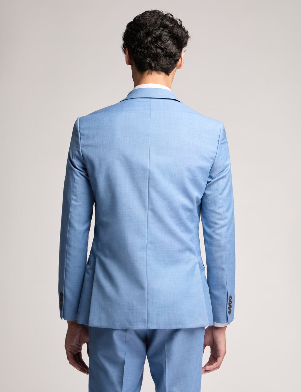 Slim Fit Wool Rich Sharkskin Suit Jacket 4 of 6