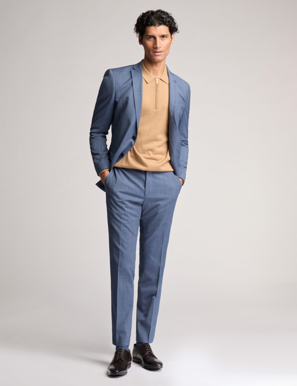 Slim Fit Wool Rich Check Suit Jacket 2 of 5