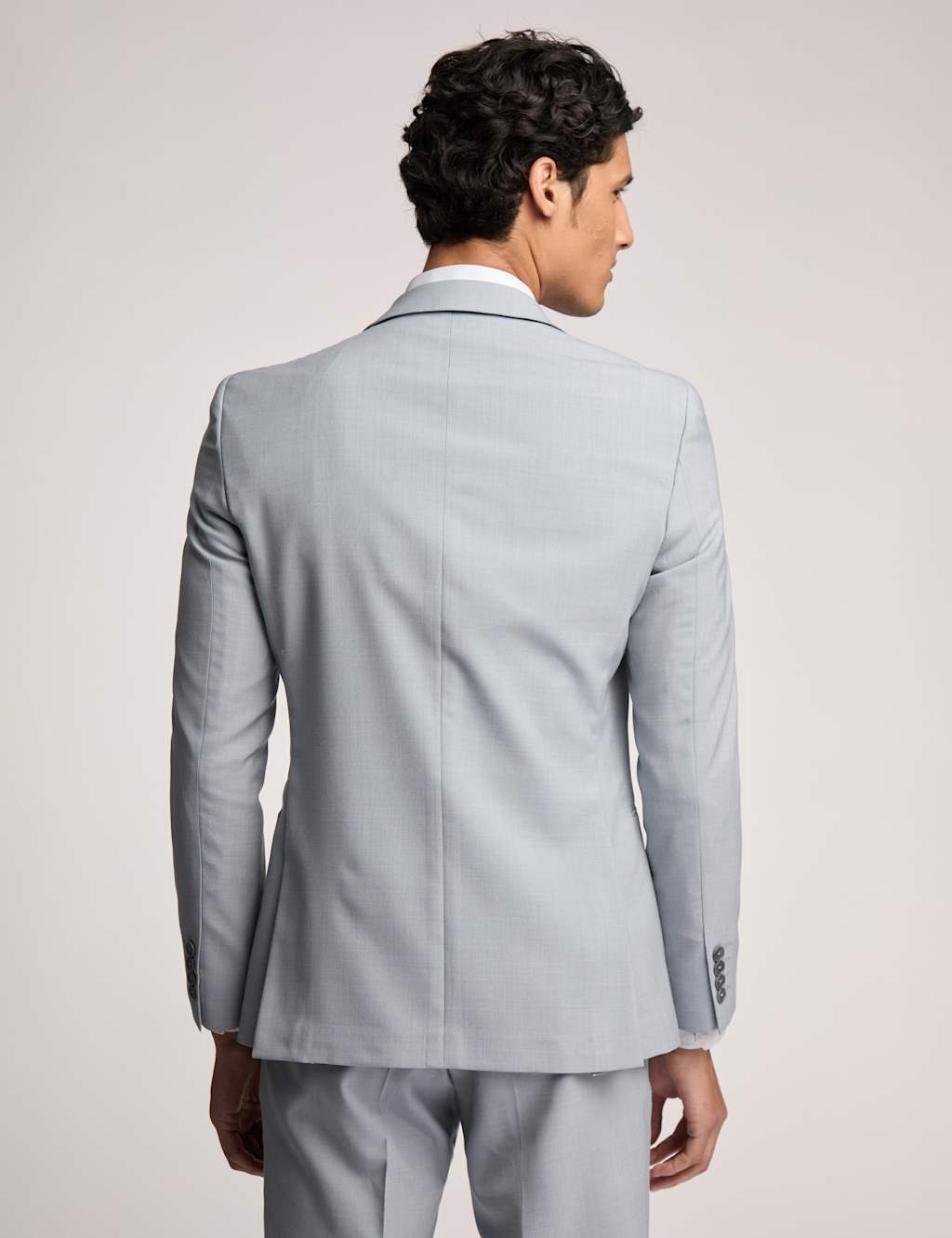 Slim Fit Wool Rich Sharkskin Suit Jacket 5 of 6