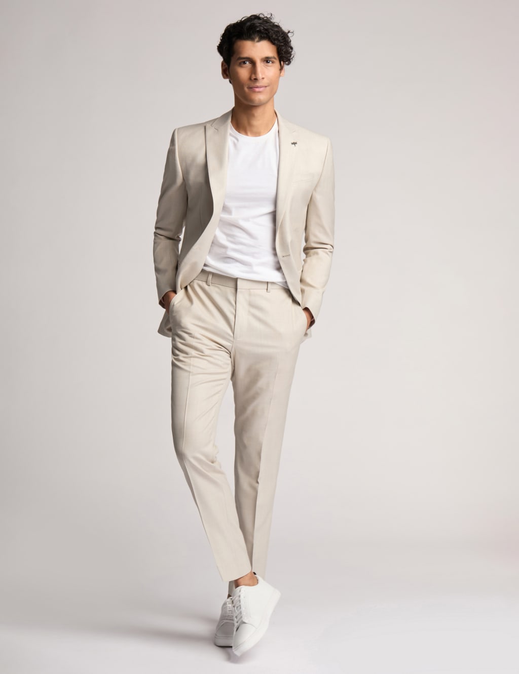 Slim Fit Wool Rich Single Breasted Jacket 2 of 6