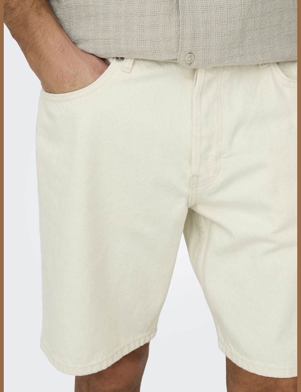 5 Pocket Rigid Denim Shorts 3 of 6