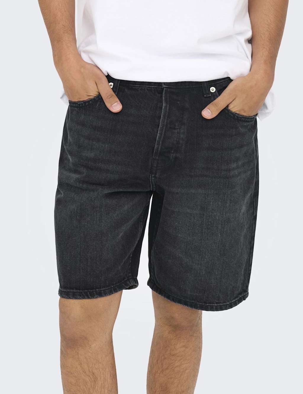 5 Pocket Rigid Denim Shorts 4 of 6