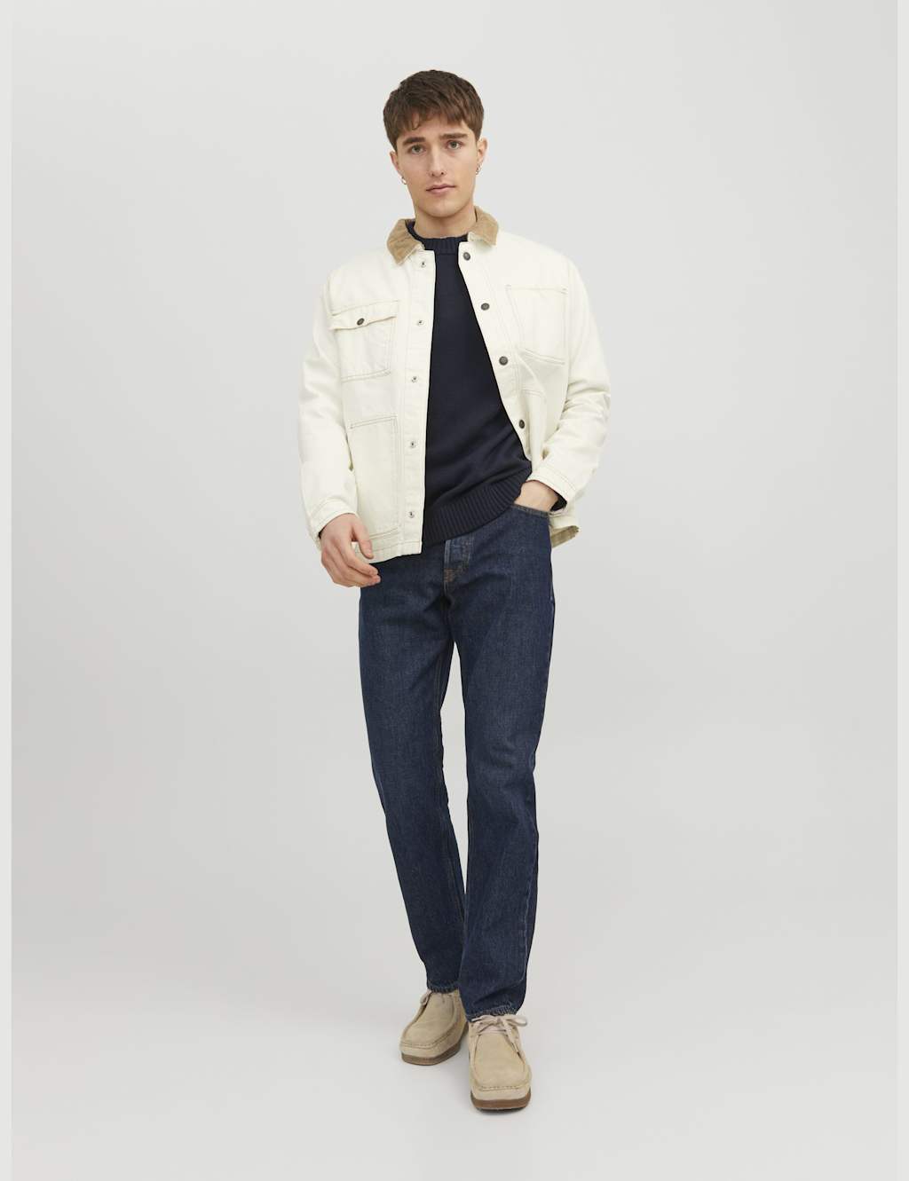 Loose Fit Pure Cotton 5 Pocket Jeans 3 of 8