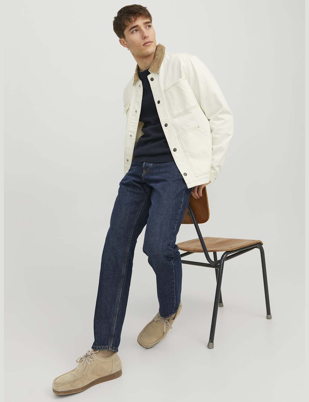 Loose Fit Pure Cotton 5 Pocket Jeans 6 of 8