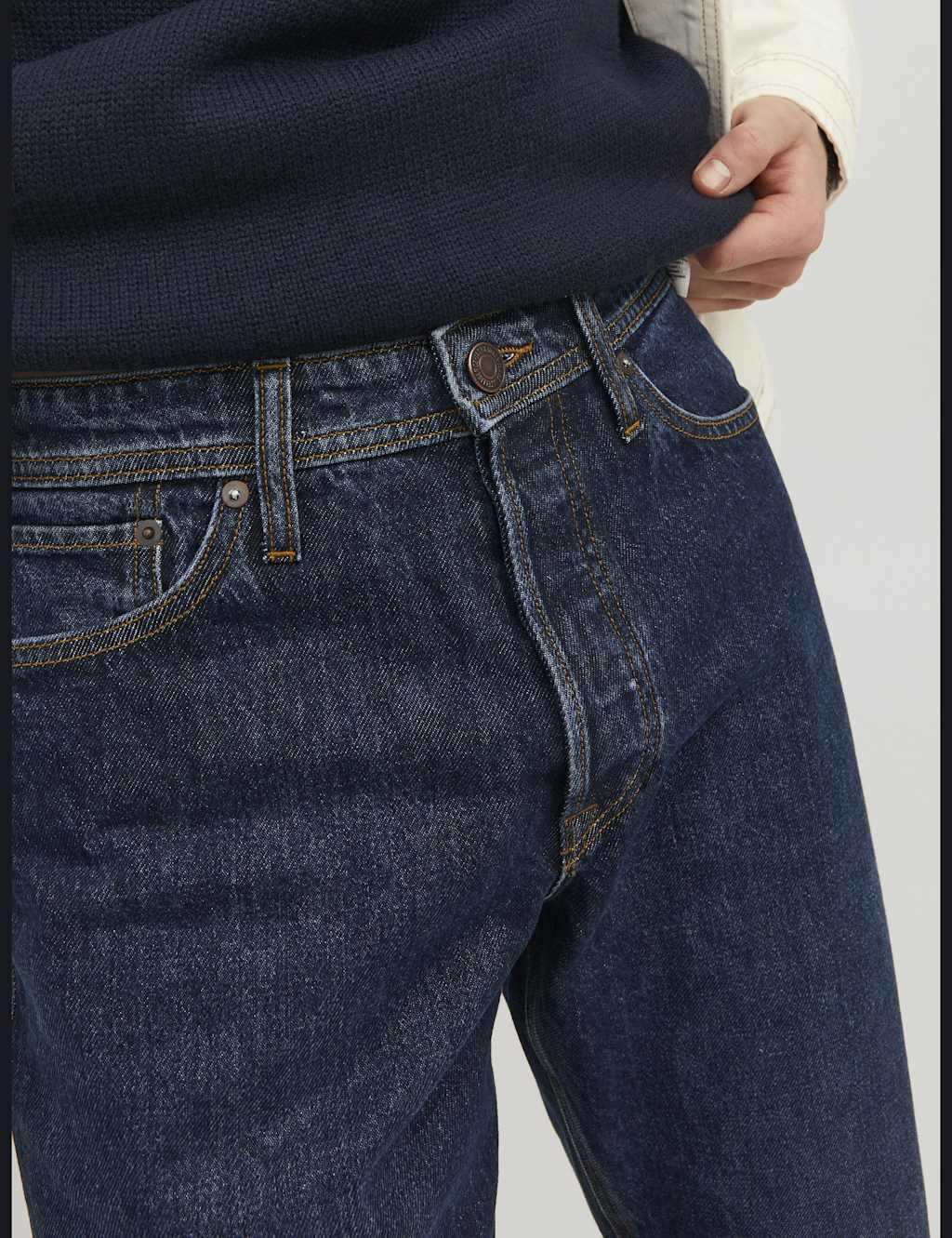 Loose Fit Pure Cotton 5 Pocket Jeans 7 of 8